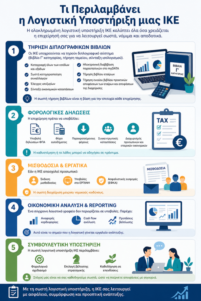 λογιστικη υποστηριξη ΙΚΕ τι περιλαμβανει - All About Accounting